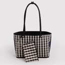 Medium Nylon Reversible Tote - Black Mix