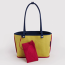 Medium Nylon Reversible Tote - Navy Mix