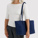 Medium Nylon Reversible Tote - Navy Mix
