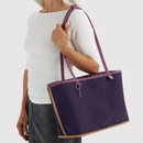 Medium Nylon Reversible Tote - Wild Plum Mix