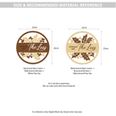 Customizable Merry Circle Home Sign