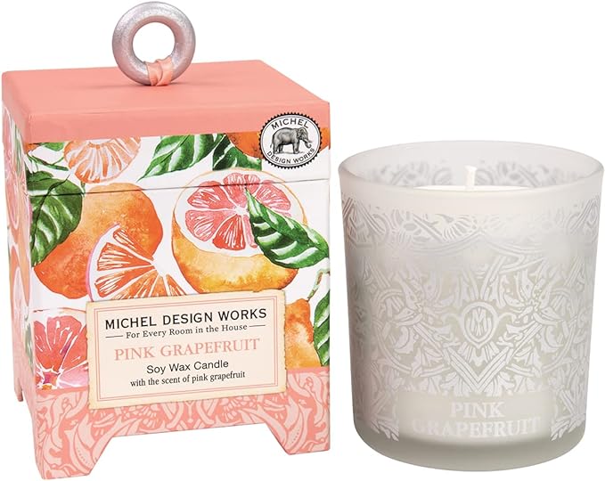 6.5 Oz. Pink Grapefruit Soy Wax Candle