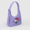 Mini Nylon Shoulder Bag - Embroidered Hello Kitty & My Melody