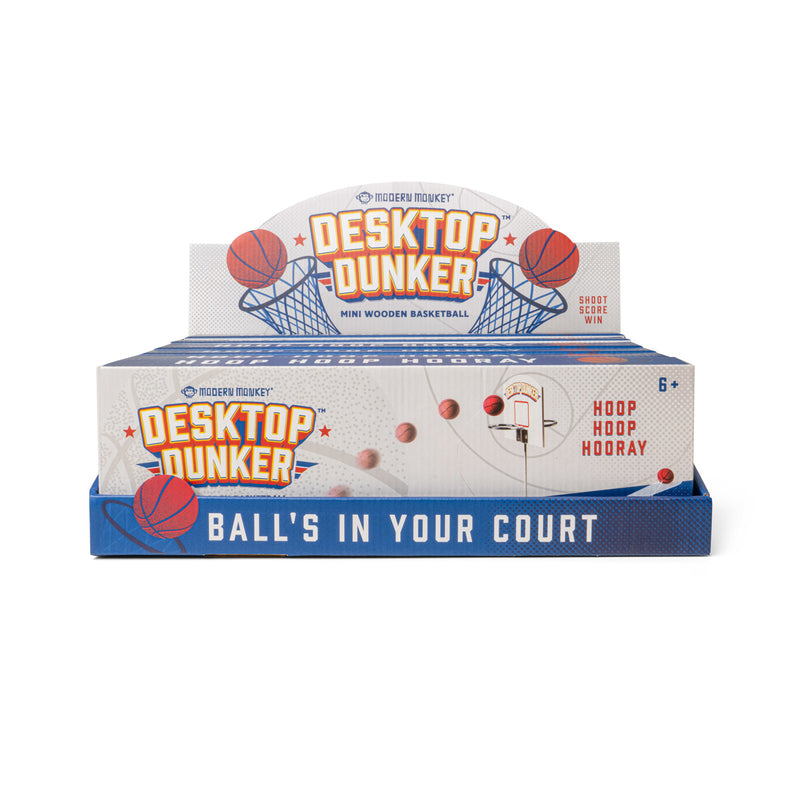 Desktop Dunker™ Mini Wooden Basketball