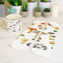 Mug & Socks Gift Set - Mushroom Enamel