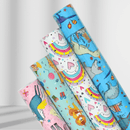 3 Metres Kids Giftwrap - Animal Kingdom