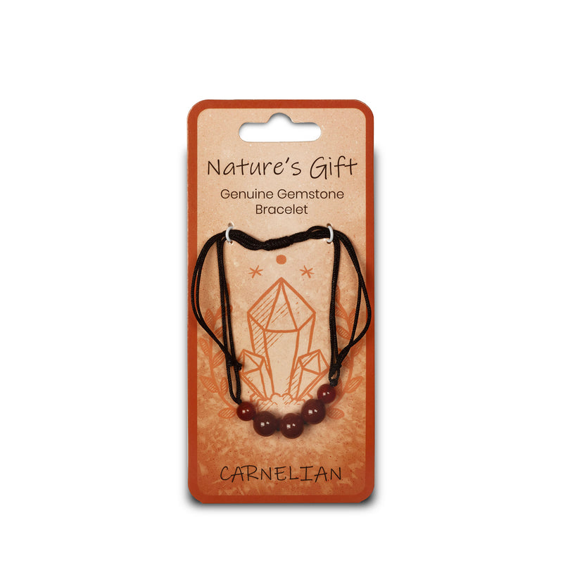 Nature's Gift Cord  Bracelet - Carnelian