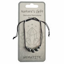 Nature's Gift Cord  Bracelet - Hematite