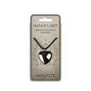 Nature's Gift Gemstone Heart Necklace  - Hematite