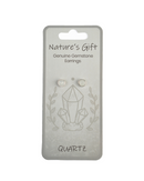 Nature's Gift Stud Earring - Quartz