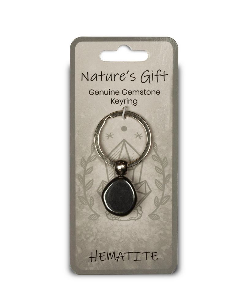 Natures Gift Keyring - Hematite