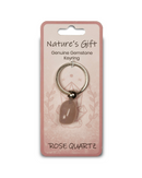 Natures Gift Keyring - Rose Quartz