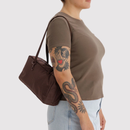 Nylon Bowler Bag - Coffee (Pre Order Arrives End Feb)