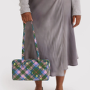 Nylon Bowler Bag - Green Star Plaid