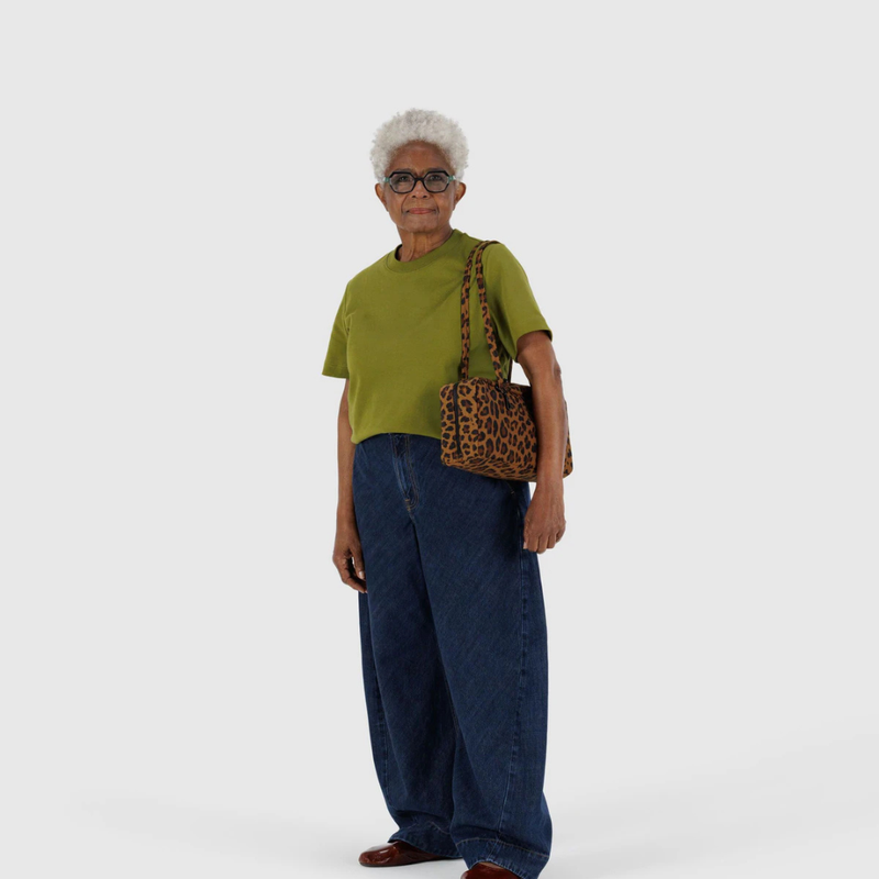 Nylon Bowler Bag - Leopard