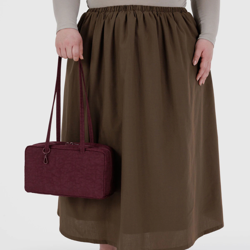 Nylon Bowler Bag - Mahogany