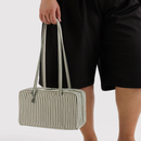 Nylon Bowler Bag - Sage Stripe