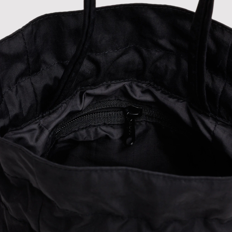 Nylon Drawstring Bag - Black