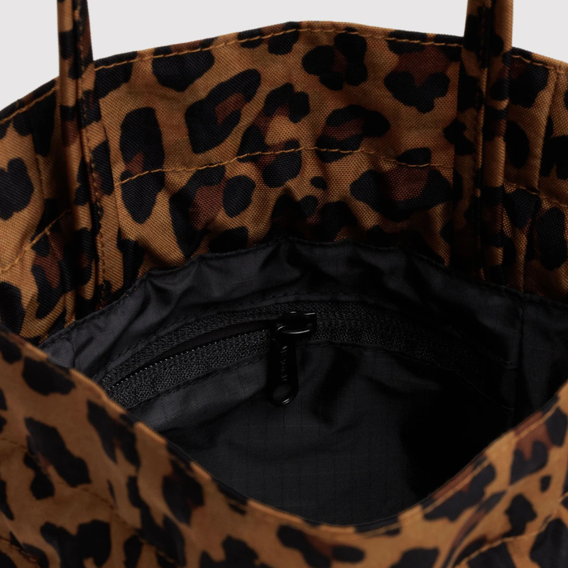 Nylon Drawstring Bag - Leopard