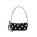 Nylon Loaf Bag - Black and Cream Polka Dot
