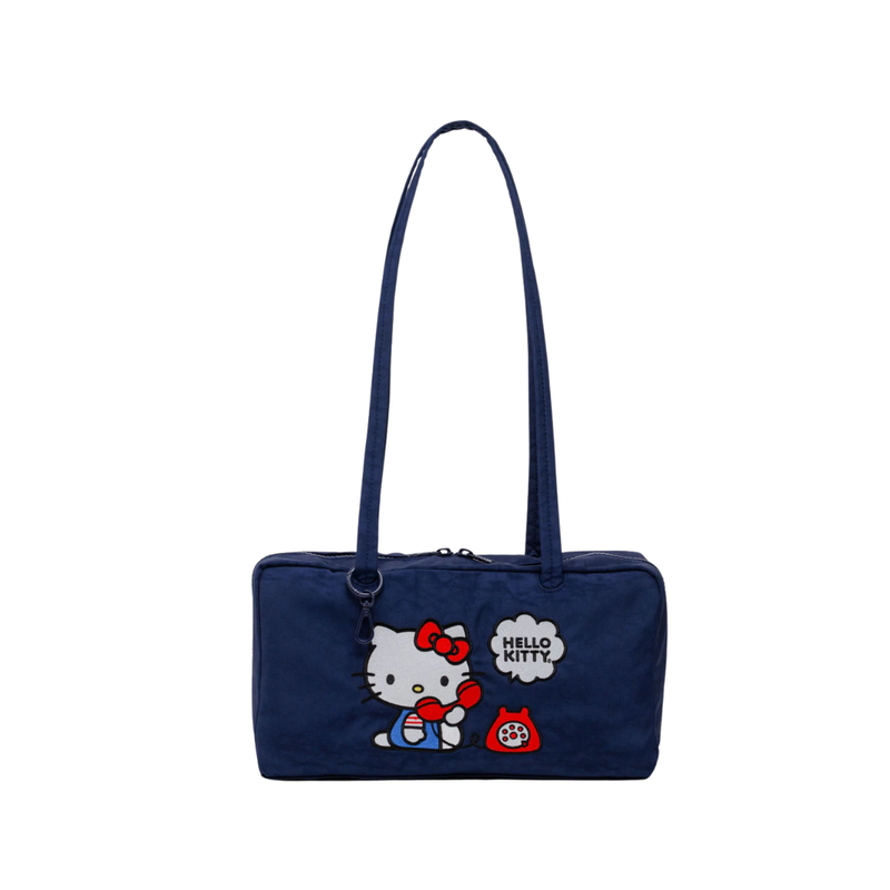 Nylon Bowler Bag - Embroidered Hello Kitty Phone