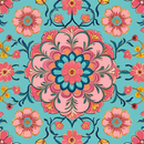 Sticker Peranakan - Nyonya Lotus Medallion