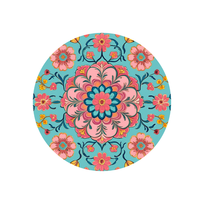 Peranakan Coaster -  Nyonya Lotus Medallion
