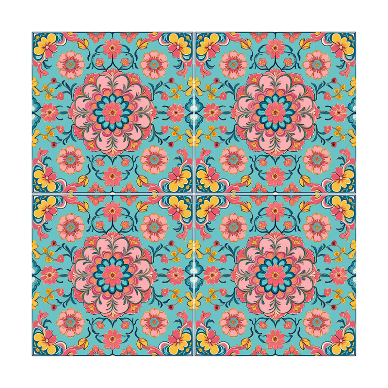 Peranakan Magnet -  Nyonya Lotus Medallion