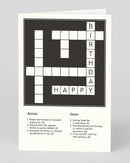 Happy Birthday Crossword Birthday Card