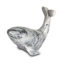 5 Inch White Travertine Whale