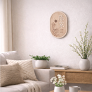 Oriental Oval Bloom Family Name Plaque