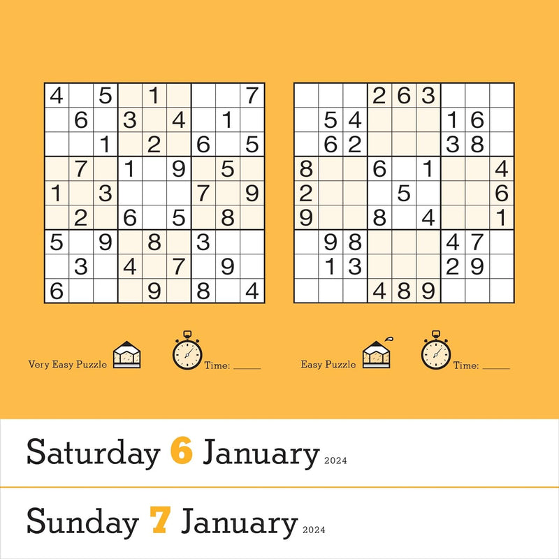 Original Sudoku Page-A-Day Calendar 2024