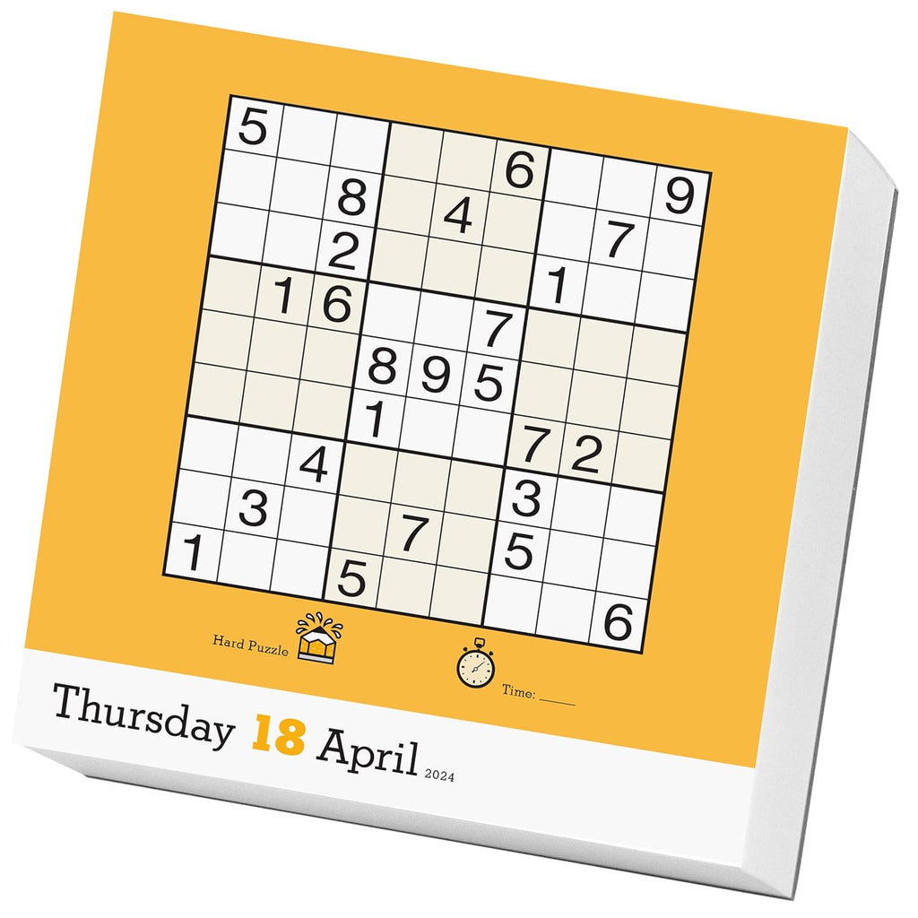 Original Sudoku PageADay Calendar 2024 For Kids