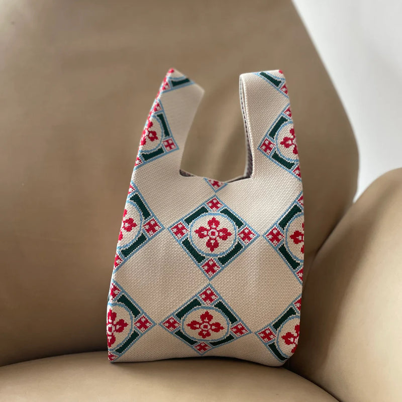 Knit Bag - Peranakan Diamond