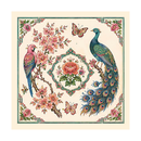 Magnet Peranakan - Peacock Garden Bloom