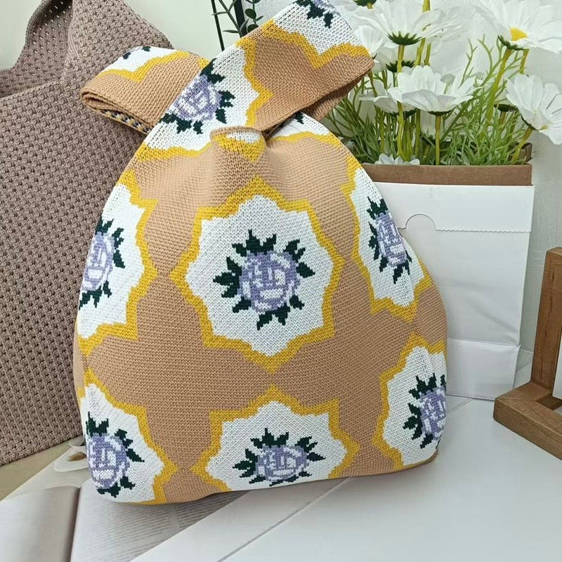 Knit Bag - Peranakan Flower
