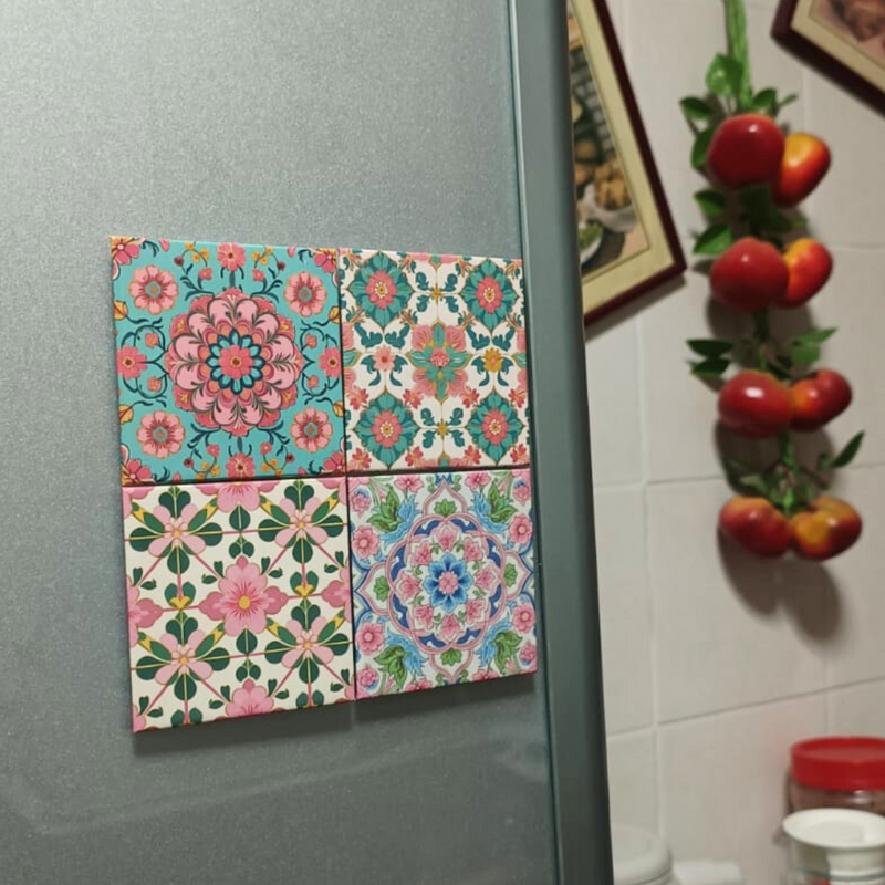 Peranakan Magnet -  Nyonya Lotus Medallion