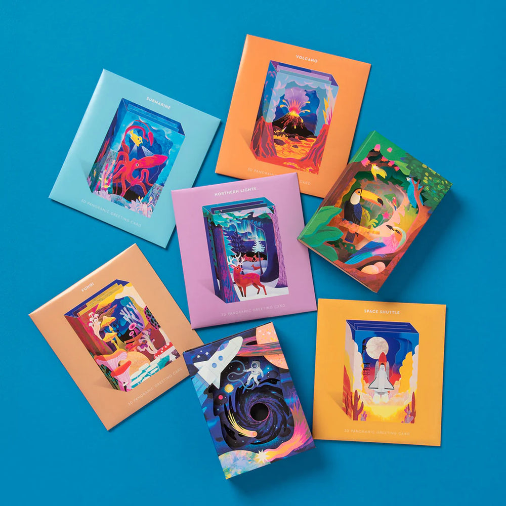 3D Panoramic Card - Prehistoric Herbivores | Spectrum Store