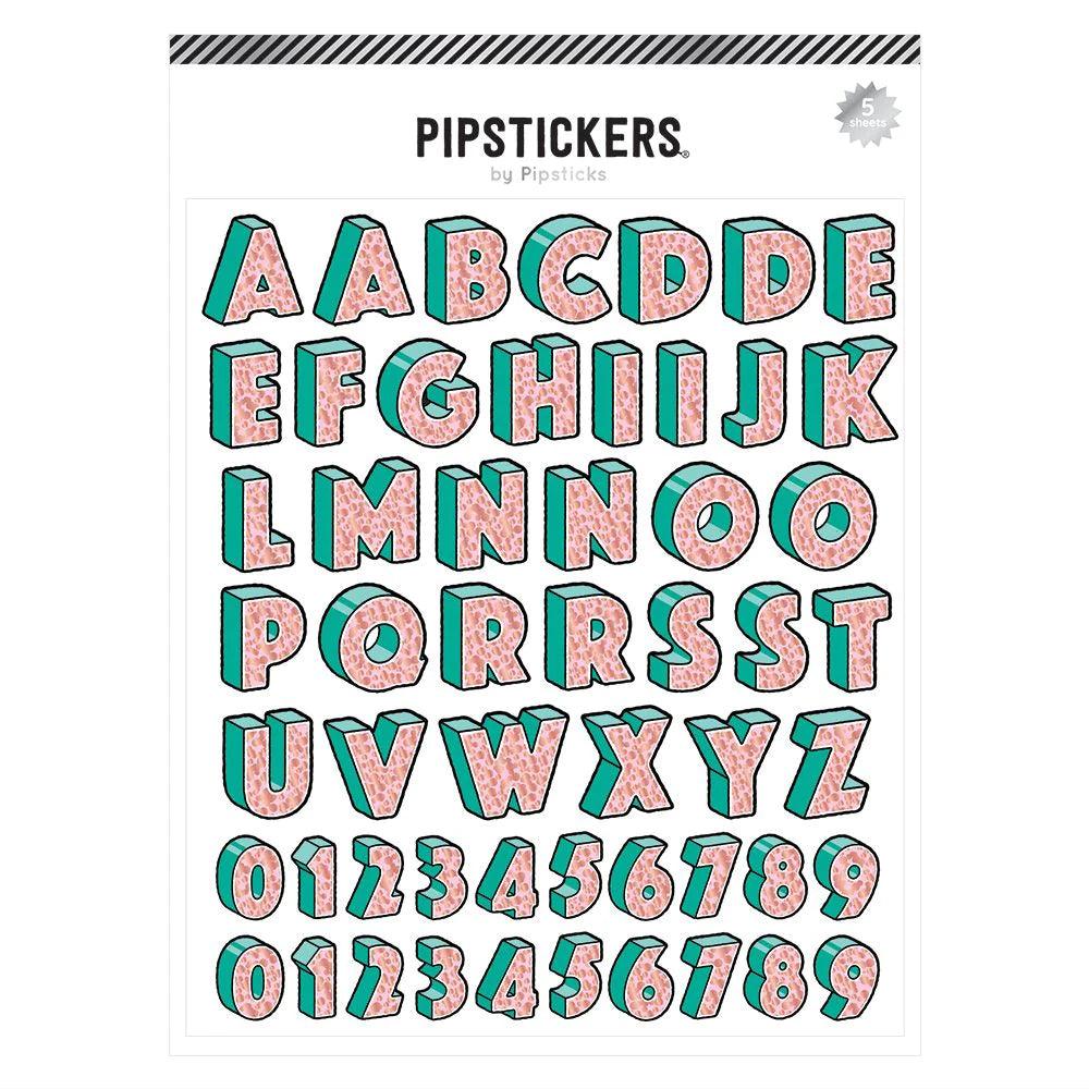 Effervescent Big Alphabet (5 sheets) For Kids
