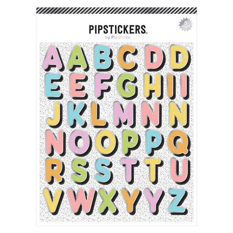 Pastel Party Big Alphabet (5 sheets)
