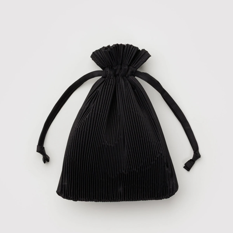 Pleated Baggu - Black