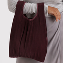 Pleated Baggu - Mahogany