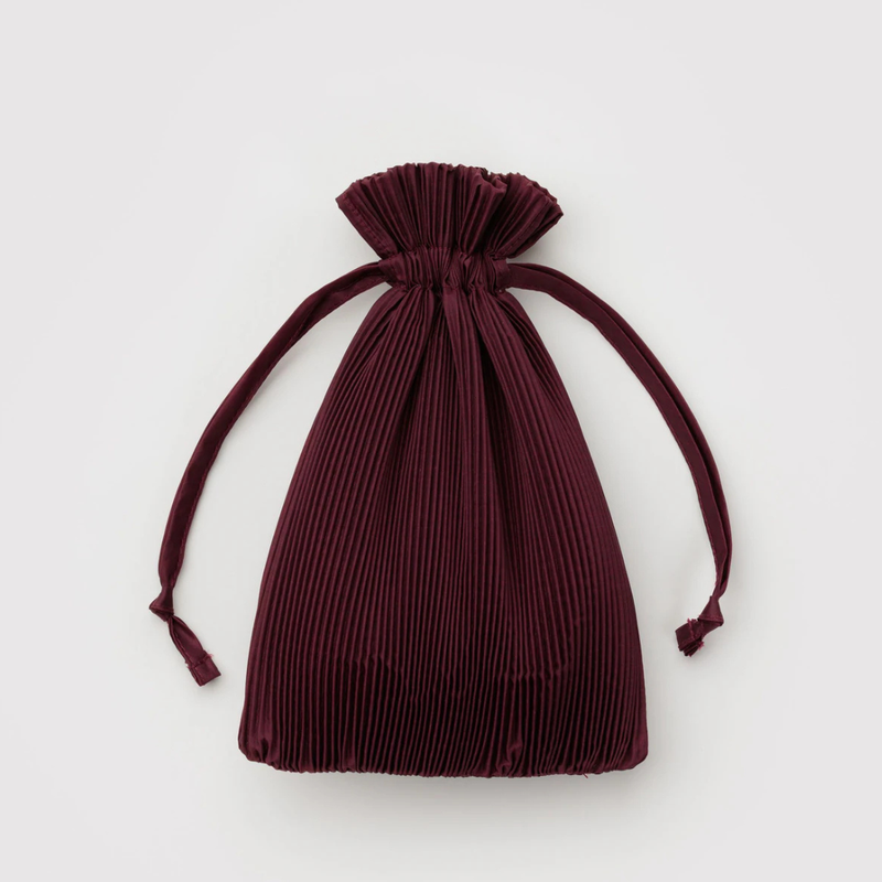 Pleated Baggu - Mahogany