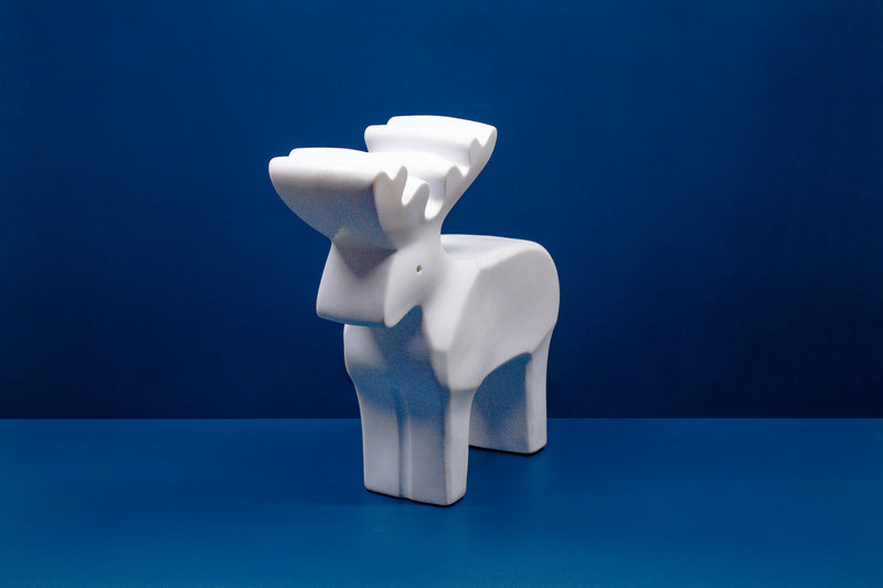 Porcelain Lamp - Deer