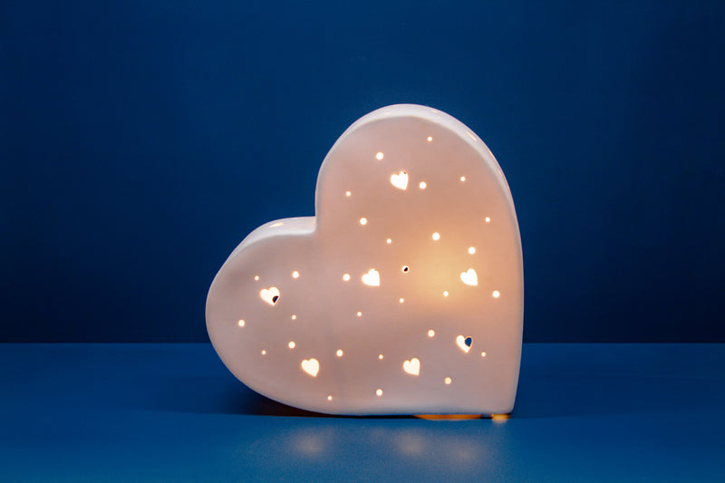 Porcelain Lamp - Heart