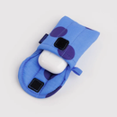 Puffy Earbuds Case - Blue Polka Dot