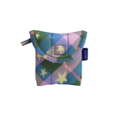 Puffy Earbuds Case - Green Star Plaid