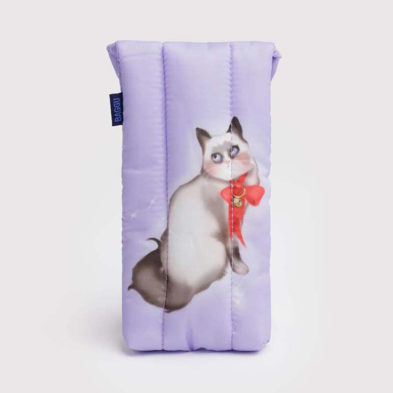 Puffy Glasses Sleeve - Fancy Cats