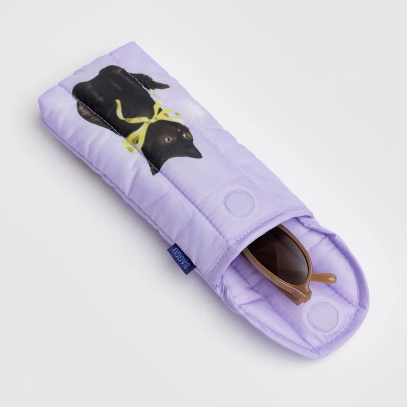Puffy Glasses Sleeve - Fancy Cats