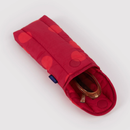 Puffy Glasses Sleeve - Red Polka Dot